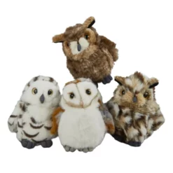 Living Nature Assorted Soft Toy Owls - 13cm