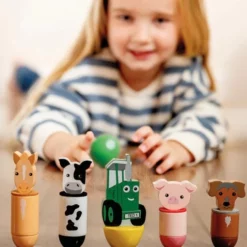 Tractor Ted Wooden Skittles