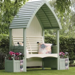 AFK Cottage Painted Arbour -Wolf Sales 5766 13455