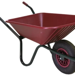 Plastic Burgundy Wheelbarrow