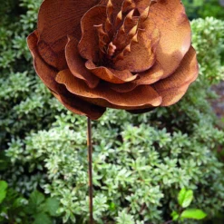 Tom Chambers Plant Stakes Rusty Oriental Poppy